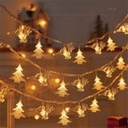 3M Christmas Lights Snowflake String Lights Fairy Lights Waterproof Star Ball LED Lamp for Home Christmas Tree Garden Decoration