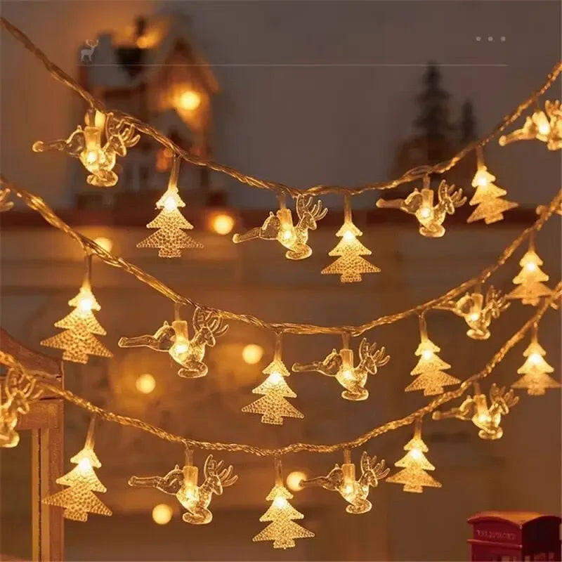 3M 20 Led Lights Outdoor Decoration String Lights Christmas Tree Home Window Decor Holiday Lighting Star Light Strings
