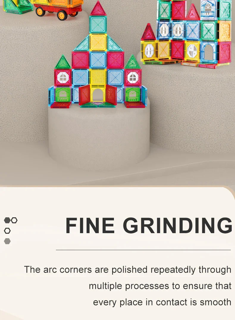 Magnetic Tiles STEM Building Blocks Educational Toy for Kids