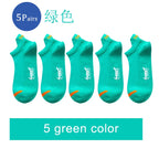 5/10Pairs Summer Socks Bright Color Mesh Ankle Socks Men Women Breathable Street Fashion Sports Mesh Thin Short Running Socks