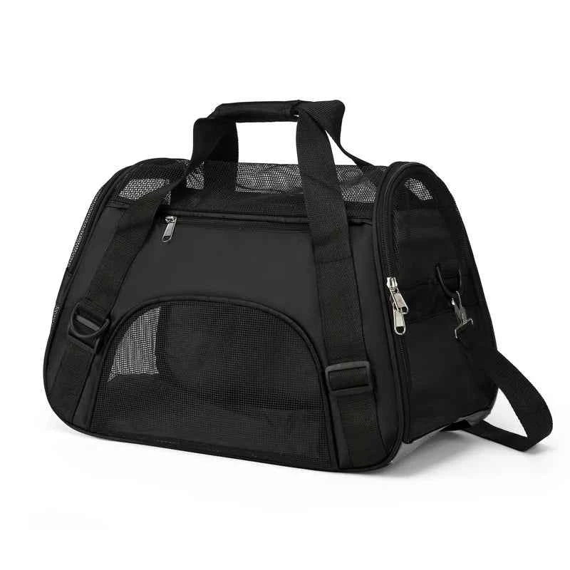 Portable Cat & Dog Carrier Bag – Foldable Breathable Travel Handbag
