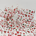 10/20 Sheets, Santa and Christmas Gift Patterned Tissue Paper, Santa, Christmas Gifts, Christmas Stockings, Colored Lights, Christmas