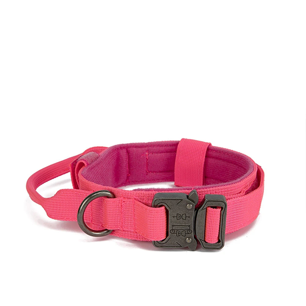 Pet Dog Collar Leash Set Nylon Material Durable Dog Collar Reflective Leash Pet Tactical Training Dog Collar Large Dog Leash Set - WTN Essentials 