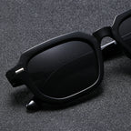 1Pc Men's Fashion Glasses New Trendy Square Frame Retro Rivet Y2K Music Festival Cool Street Style Decoration Suitable for Daily