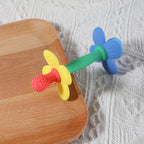 2-in-1 Baby Silicone Flower Teether – Safe, Soft & BPA-Free Chewing Toy for Soothing Sore Gums, Easy-to-Hold