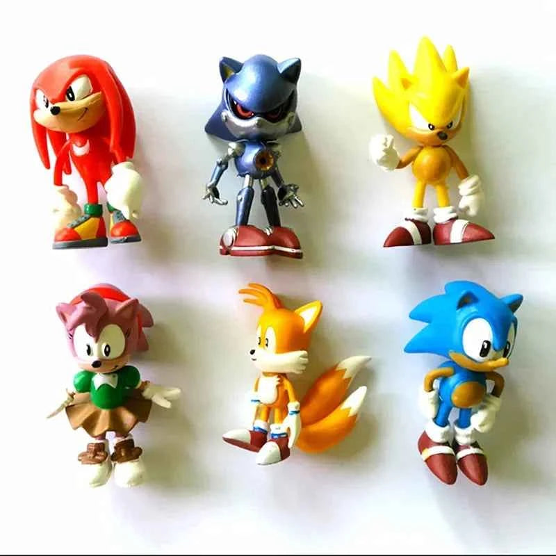 Sonic Figures 6PCS Set – Shadow, Tails & Character Collectible Toys