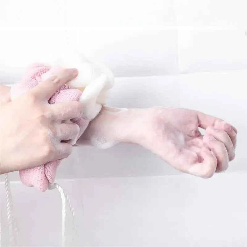 Colour Block Bath Balls Bath Strips Bath Towels Adult Back Rubbing Bath Towels Mud Rubbing Bath Towels Foam Mesh