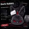 Gothic Bunny Plush Keychain RabbitBag Charm with Bandage Desian Kawaii Key Ring Pendant Car Bag Ornament Gift To