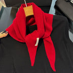 100% Wool Winter Scarf For Women Long Warm Cashmere Scarves Hijab Solid Lady Shawl Wrap Female Pashmina Bandana Head Scarfs New