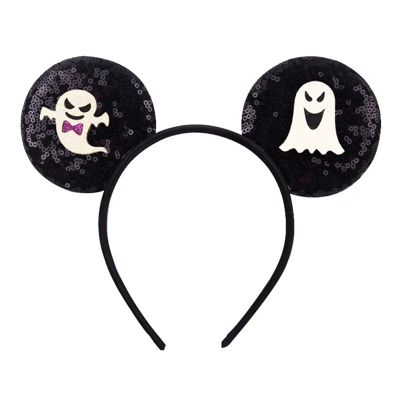 2026 Latest Fashion Ear Headband Sequin Bows For Girl Adult Kids Halloween Party Cosplay Hair Accessories Princess Hairband