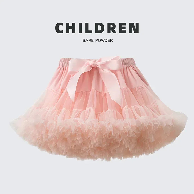Baby Girls Tutu Fluffy Skirt Toddler Princess Ballet Dance Tulle Mesh Skirt Kids Cake Skirt Cute Girls Clothes Pettiskirt Skirt