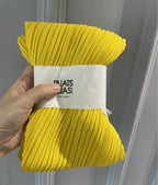 Miyake Pleated Women Scarf Shawl Fabric Korean Fashion Thin Sunscreen Scarf Foulard Femme Luxe Marque Hijabs for Woman