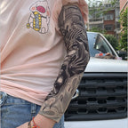 6 Pcs Tattoo Sleeves Sun Protection Men Women Summer Seamless Arm Cover Cool Outdoor Cycling Breathable Cycling Tattoo Sleeves