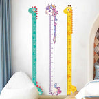 Cute Cartoon Height Sticker Unicorn Dinosaur Giraffe Wall Height Measuring Ruler Stickers For Kids Room Kindergarten Decor