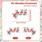 Christmas Wooden Ornament Christmas Party Decoration 2025 Xmas Santa Claus Snowman Pendants Navidad Natal New Year Gift 2026