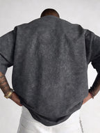 Men's Vintage Acid Washed Oversized T-Shirt – Unisex Streetwear Tee