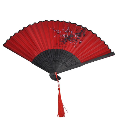 Folding Hand Fan Weddings Traditional Chinese Japanese Korean Art Craft Gift Bamboo Room Dance Props Wood Fans Home Decorations