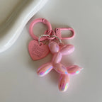 Jelly Cute Jelly Balloon Dog Keychain Pendant Cartoon Dog Chain Keychain - Lovely Accessory Jewelry Gift for Unisex Keys