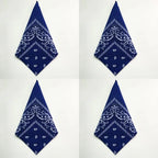 1/4/9pcs Men Women Bandana Hairband Cowboy Mens Biker Sports Headwear Wrist Hairwrap Single Sided Head Wrap Scarf Paisley