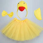 Animals  Children  Headband Tutu Skirt Tail Bow Kids  Girl Party Props Elephant Tiger Fox     Halloween Costume Cosplay