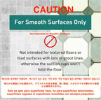 Non-Slip Bathroom Mat with Suction Cups – 43x75cm Quick Drain Shower Rug