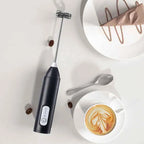 Wireless Milk Frother Electric Type-C Handheld Blender Stainless Steel Mini Coffee Maker Whisk Mixer For Coffee Cappuccino Cream