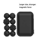 New Stress-Relief Magnetic Ball Toy Durable Rubber Fidget Spinner Toy Multicolor Novelty Relax Gadget for Adults and Youngsters