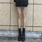 Simplejewejl Hot Women Long Sexy Hollow Out Fishnet Stockings Pantyhose Black Waist Tights Panty Lingerie High Quality