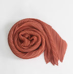 Miyake Pleated Women Scarf Shawl Fabric Korean Fashion Thin Sunscreen Scarf Foulard Femme Luxe Marque Hijabs for Woman
