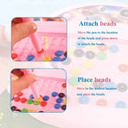 1 PCS Children's Magnetic Doodle Board with Pen & Beads Drawing Toy for 3-8 Years Kids Educational Boy Girl Montessori Gift