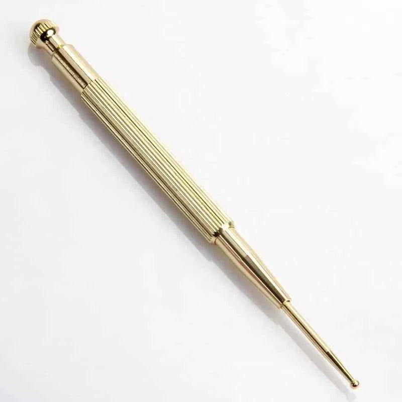 Facial Reflexology Massage Tool Retractable Acupuncture Pen Double Headed Spring Ear Care Tool Point Probe Pen Massager for Face