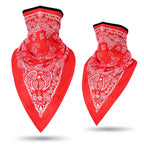 Men Women Bandanna Mask Sports Paisley Bandana Wrap Triangle Face Cover Ski Tube Scarf Fishing Hunting Hiking Neck Gaiter Shield