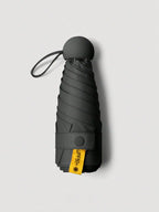 7.5 Inch/19cm Mini Folding Umbrella, Portable Outdoor Sun Umbrella, UV Protection Sunshade Umbrella With Carrying Bag, Sunscreen, 6 Ribs + Thickened Black Waterproof Coating, Ideal For Outdoor, Travel, Summer Sunscreen, Windp