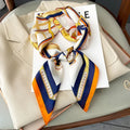 Neckerchief Female Luxury Square Scarf for Women Silk Feeling Shawl Satin Hijab Fashion Wraps Hair Bands Ribbon Headband Bandann