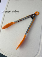 Anti-Slip Stainless Steel Cooking and Serving Tongs for Kitchen