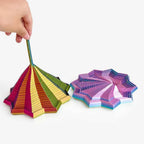 5pcs 3D Printing Expanded Sensory Fidget Star Model Visual Illusion Hexagon Whirling Spiral Ornaments Stress Relief Gift