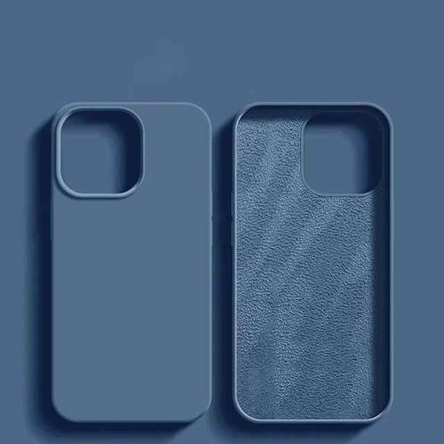 Luxury Shockproof Case For Apple iPhone 11 12 13 14 15 16 17 Pro Max 17 Air Plus Liquid Silicone Cases Cover Phone Accessories