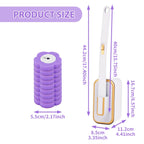 18/36Pcs Disposable Toilet Brush Wall Mounted Toilet Brush with Replacement Head Cleaning Set Home Bathroom WC Accessories