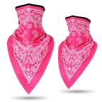 Men Women Bandanna Mask Sports Paisley Bandana Wrap Triangle Face Cover Ski Tube Scarf Fishing Hunting Hiking Neck Gaiter Shield