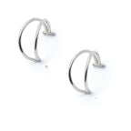 2PCS Trendy 10mm Stainless Steel Punk Clip on Fake Piercing Nose Wrap Lip Rings Unisex Nose Ring Women Men Tusk Body Jewelry