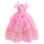 Girls Belle Deluxe Princess Costume – Beauty and Beast Cosplay Dress