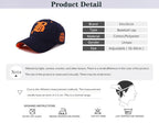 Embroidered Cotton Snapback Baseball Cap for Casual Outdoor Style