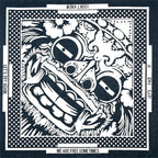 Navy Blue Cashew Hip Hop Cotton Square Bandana Scarf Riding Headband Paisley Gifts For Men Unisex