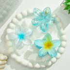 3Pcs/18Pcs Egg Flower Hair Clips Gradient Candy Color Flowers Suitable for Daily Backcombed Ponytail Shark Clip Hair Accessories