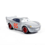 Pixar Cars Electroplated Pink 95 Lightning McQueen 1/55 Metal Die Casting Model Car Alloy Material Collectibles Racing Toys