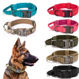 Pet Dog Collar Leash Set Nylon Material Durable Dog Collar Reflective Leash Pet Tactical Training Dog Collar Large Dog Leash Set - WTN Essentials 
