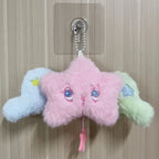 1PC Star Pendant Key Chain Doll Album Plush Pendant Doll School Bag Decoration Gifts