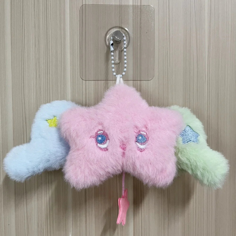 1PC Star Pendant Key Chain Doll Album Plush Pendant Doll School Bag Decoration Gifts