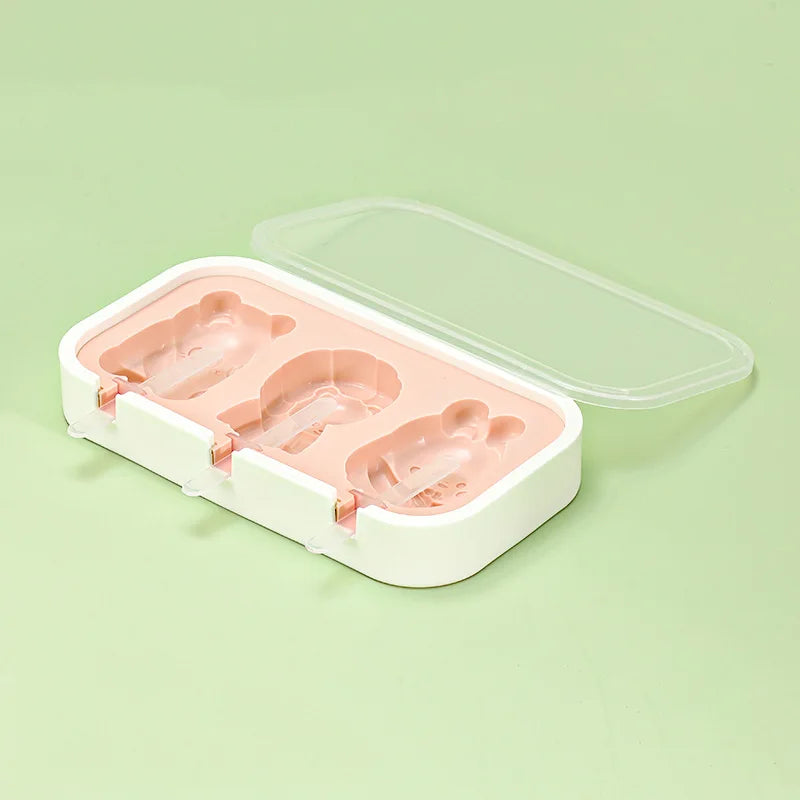 Popsicles Molds Kids Baby Cute Shapes Silicone Mini Popsicle Molds BPA Free Reusable Ice Cream Mold Popsicle Maker Homemade Set