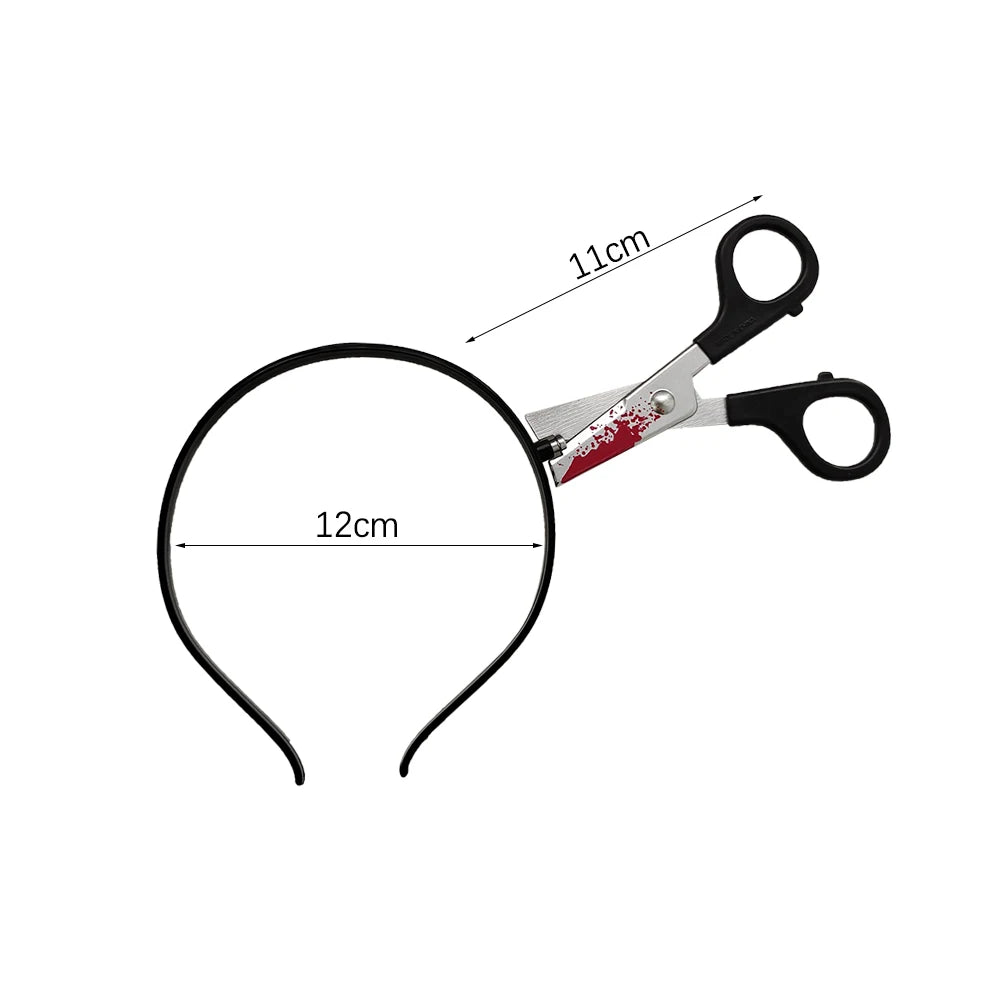 Halloween Hair Hoop Horror Blood Fake Ax Saws Knife Gothic Headband Halloween Party Masquerade Cosplay Prop Decor Accessories